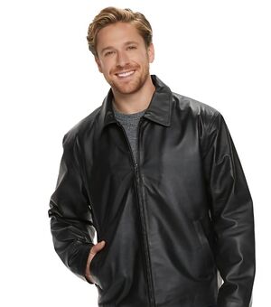Men's Black Genuine Leather Jacket